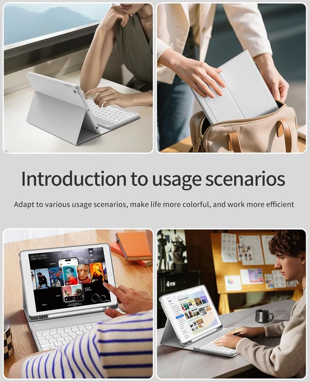 Thumbnail 6 de JKSML Tastatur Hülle für iPad 9./8./7. Generation