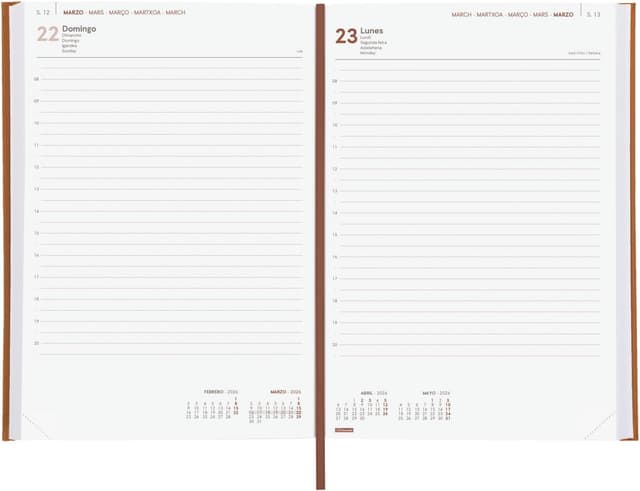 Detalle 2 de Finocam Agenda 2026 1 Día Página 12 meses