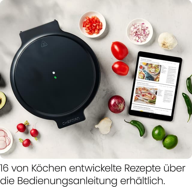 Detalle 2 de Chefman Pizzaofen 220 °C für 30 cm Platten