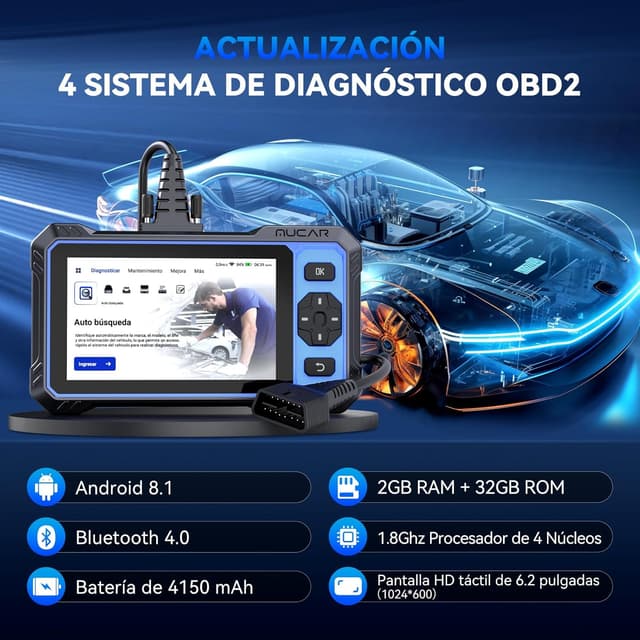 Thumbnail 5 de MUCAR 632 OBD2 Diagnosis 4 sistemas