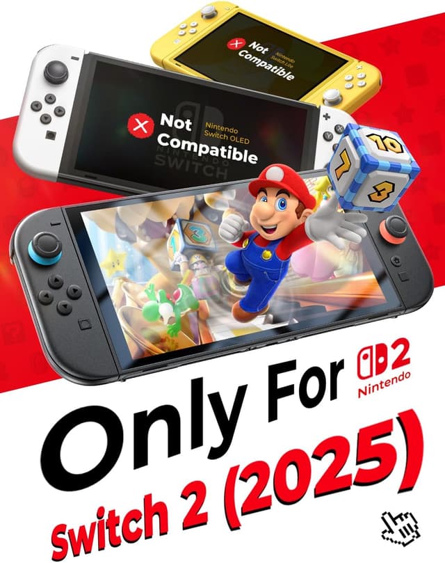 Detalle 2 de MAGIC JOHN 2 Pack Screen Protector for Nintendo Switch 7.9"