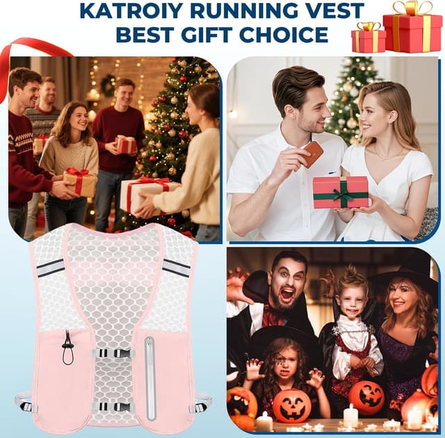 Detalle 2 de Kartoiy Running Vest with 500ml Water Bladder – Adjustable hydration vest for women (and men)
