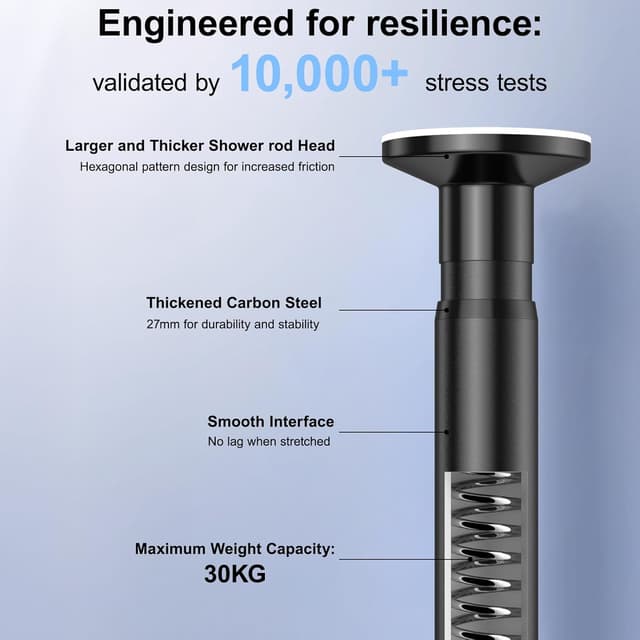 Thumbnail 3 de VirtuGro 110-200cm Teleskopstange 20 kg đȘ