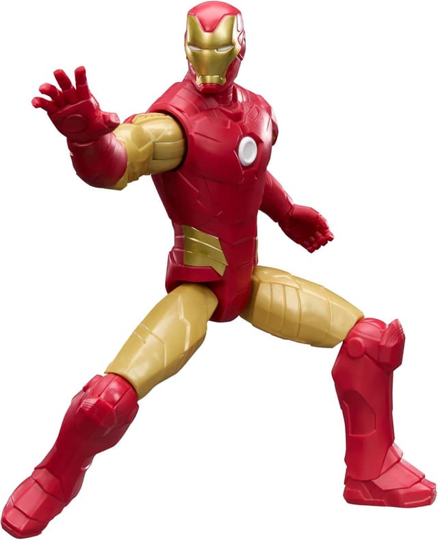 Detalle de Marvel Avengers Titan Series Iron Man 29.2cm (11.5 inch) Action Figure (Red) – poseable super-hero toy for ages 4+