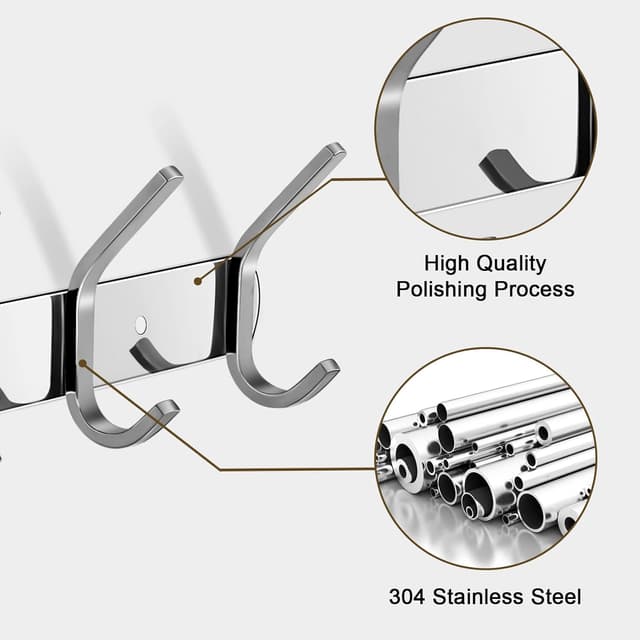 Thumbnail 2 de Appendiabiti Acciaio Inossidabile 6 ganci