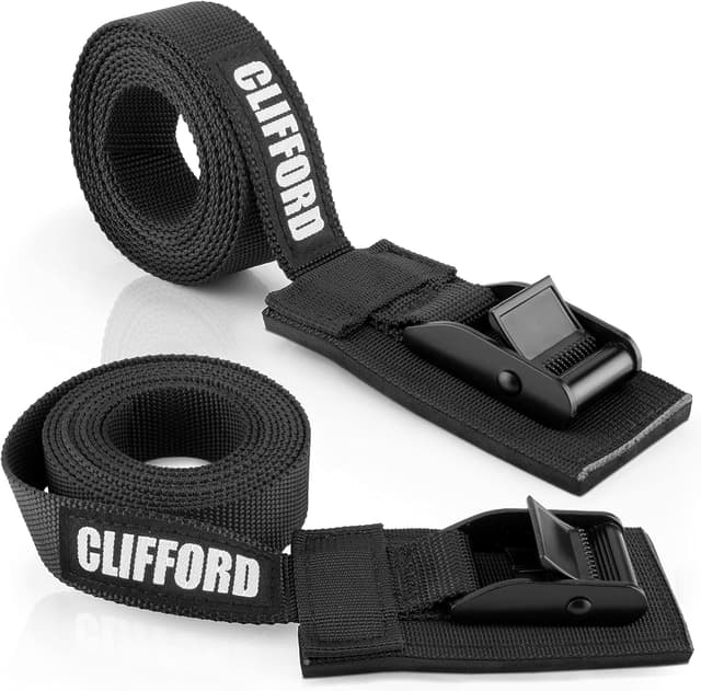Detalle de CLIFFORD Spanngurte mit Schutzpolster – Zurrgurte 25 mm, 0,5–5,5 m, EN12195-2 (500 kg Umreifung / 250 kg Geradezug)