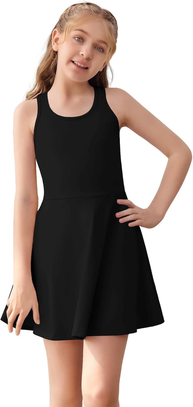 Detalle de Girls racerback tennis dress, 2 pockets