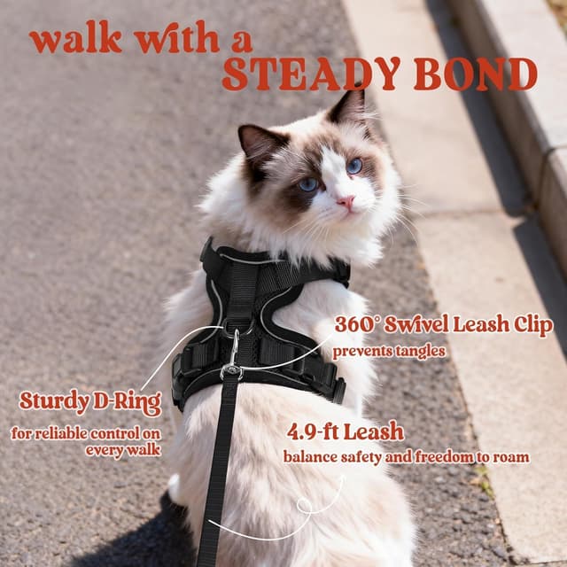 Thumbnail 4 de rabbitgoo Cat Harness 4.9ft leash 🐱