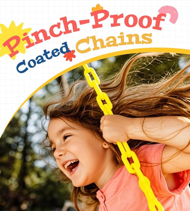 Detalle 2 de Little Dove 2-Pack Heavy-Duty Swing Seats with 66" Rust-Resistant Chains (Green)