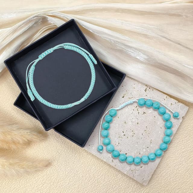 Detalle de 8 mm natürliches grünes Jade geflochtenes Armband – handgefertigt, verstellbar, Glücks- und Schutzsymbol