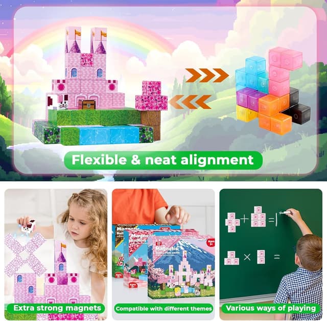 Detalle de Annexfun Magnetic Building Blocks 100 pcs