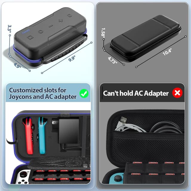 Thumbnail 5 de Switch Carrying Case Compatible with Nintendo OLED 20-Game