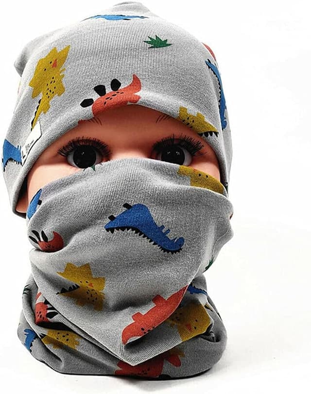 Detalle 2 de FUYAO Cotton Kids Hat and Tube Scarf Set