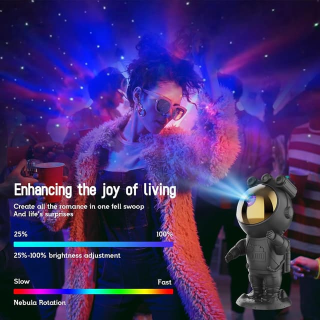 Thumbnail 3 de SZPACMATE Proiettore cielo stellato 90 min