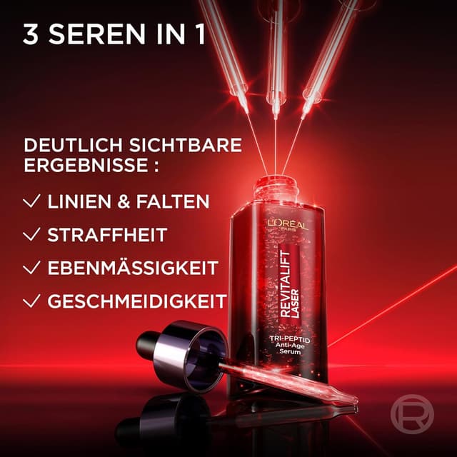 Detalle de L'Oréal Paris Revitalift Laser Triple Power Dreifach-Power Anti-Aging Set (Serum 30 ml + Tagescreme 50 ml)