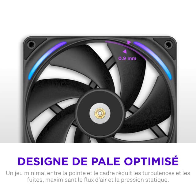 Thumbnail 3 de NZXT F280X Ventilateur 2x140mm PWM RGB