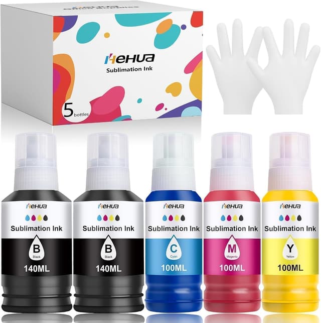 Detalle de hehua Multipack Encre Sublimation pour Epson E102 E104