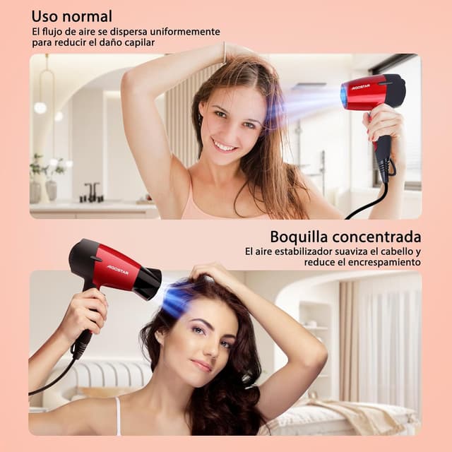 Thumbnail 4 de Aigostar Secador de Pelo 1500W 🌬️ Portátil y Plegable