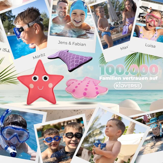Detalle 2 de KIDVERSE Tauchtiere für Kinder (Ocean Magic Pink) – Neopren-Tauchspielzeug fürs Pool-Tauchen
