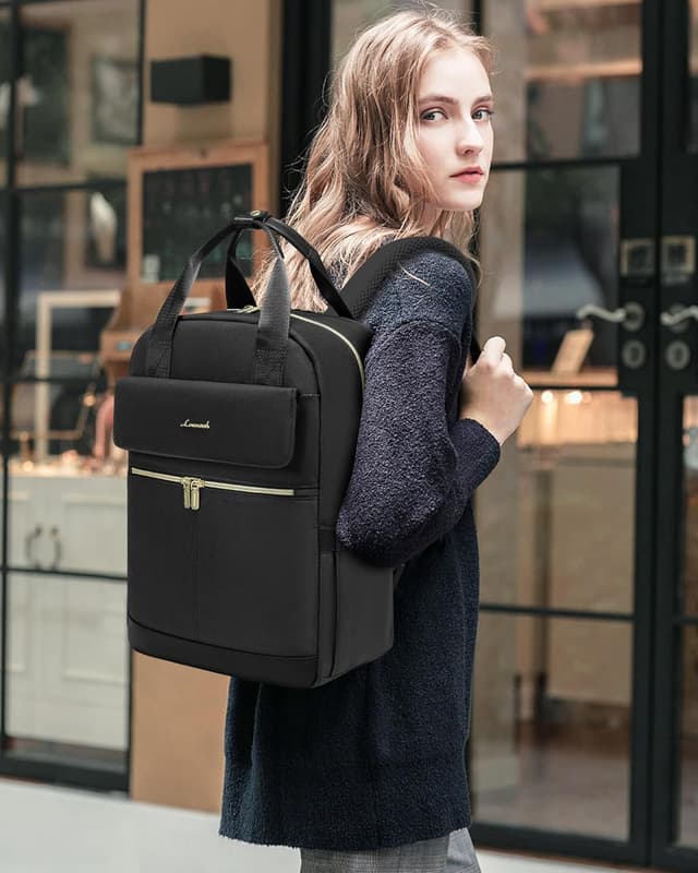 Detalle 2 de LOVEVOOK Laptop Rucksack 15,6 Zoll für Damen
