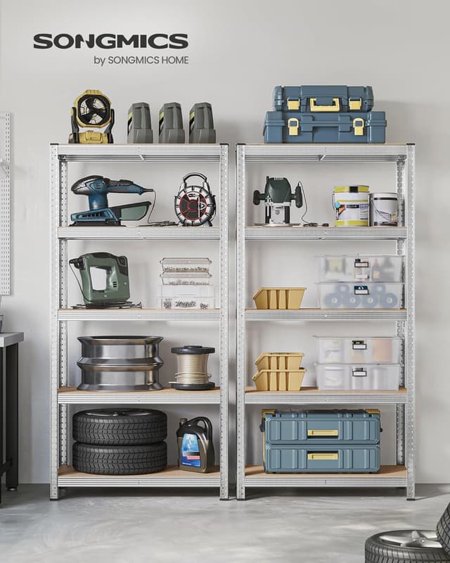 Thumbnail 2 de SONGMICS Estanterías 5 niveles, juego 2 unidades