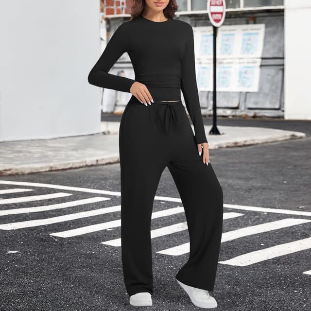 Thumbnail 6 de 2 Piece Loungewear Set Wide Leg