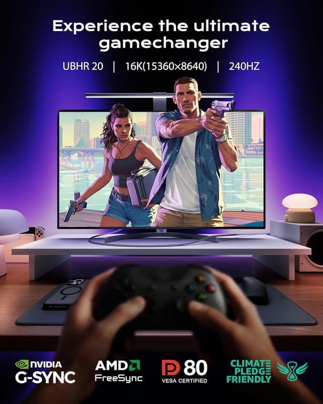 Detalle 2 de Stouchi DisplayPort 2.1 80Gbps Cable 🔌