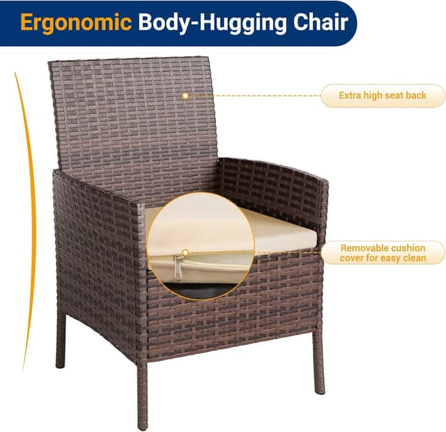 Thumbnail 6 de UDPATIO Lounge Set 3-teilig für 2 Personen