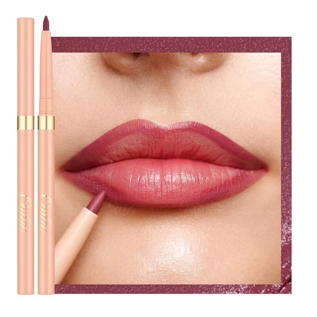 Detalle de OULAC Rosa Lipliner Wasserfest 05 Dried Rose – drehbarer, langanhaltender Lippenkonturenstift mit mattem Finish