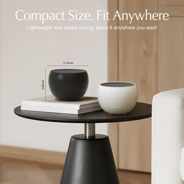 Detalle de SALKING Aroma Diffuser mit Flammeneffekt – Aromatherapie-Diffusor & Raumbefeuchter (2er-Set)