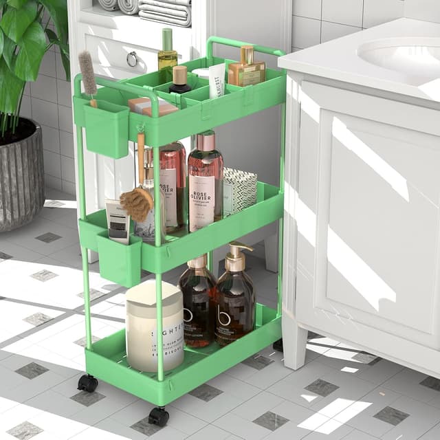 Detalle 1 de Ronlap Slim Storage Trolley 3-tier cart