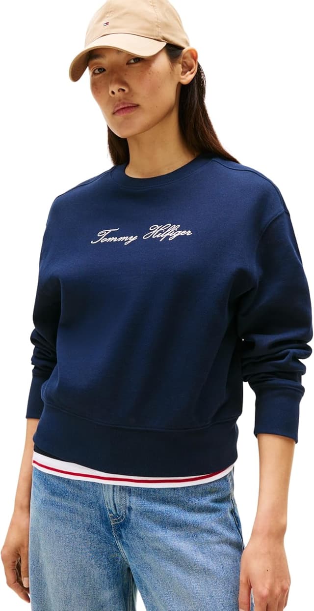 Detalle de Tommy Hilfiger lurex script sweatshirt