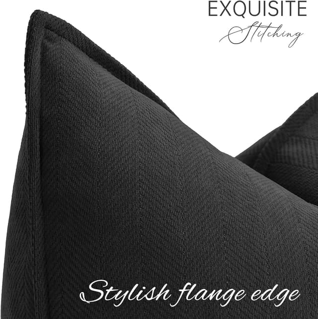 Detalle 2 de ZWJD Chenille Cushion Covers 50x50 Set of 2 (2-pack pillowcase covers)