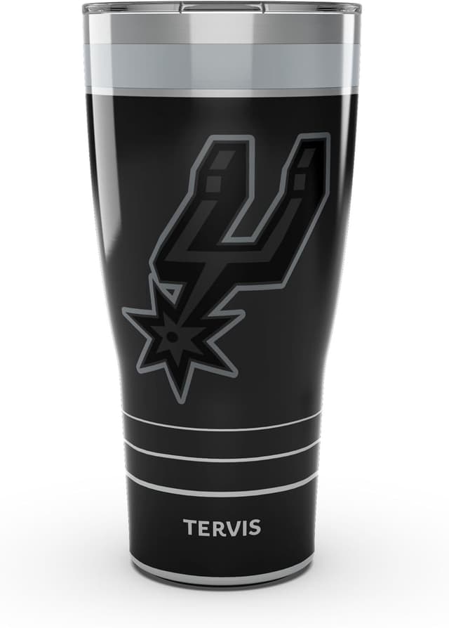Detalle de Tervis Tervis Traveler NBA San Antonio Spurs Night Game Triple Insulated 30oz Stainless Steel Tumbler