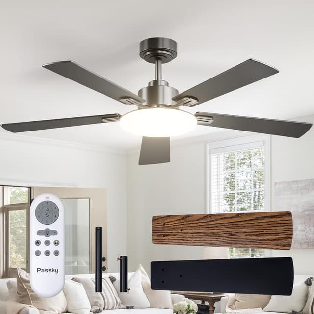 Detalle de Passky 52-Inch Ceiling Fan with Light
