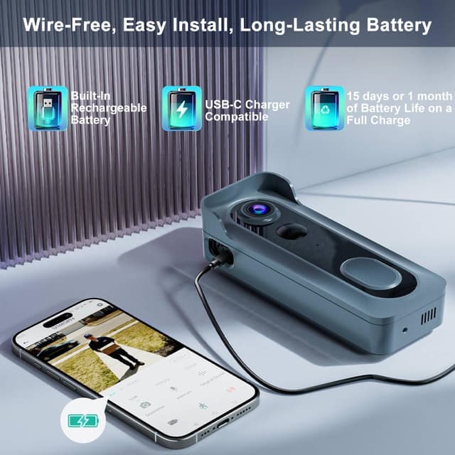 Thumbnail 5 de KAMEP Doorbell Camera 2K HD wireless