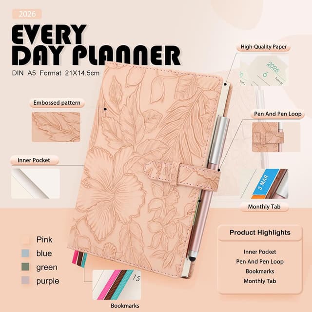 Thumbnail 3 de Agenda académique 2026 A5 Page par jour