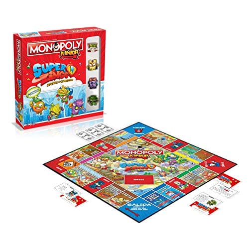 Detalle 2 de Winning Moves Monopoly Junior SuperThings 🎲 - Juego de mesa divertido