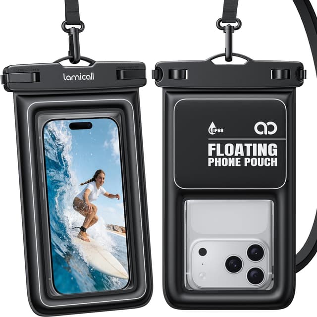 Detalle de Lamicall IP68 Floating Waterproof Phone Pouch 2-Pack