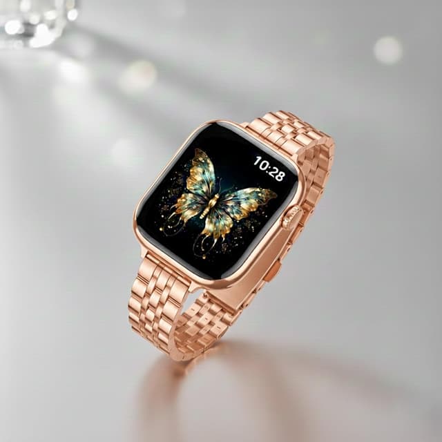 Detalle 1 de CEEKA Slim Metal Chain Watch Strap 12–14mm