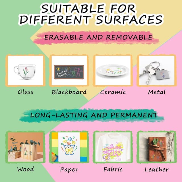 Thumbnail 6 de Thboxes 12 Colour Liquid Chalk Pens 6mm ๐