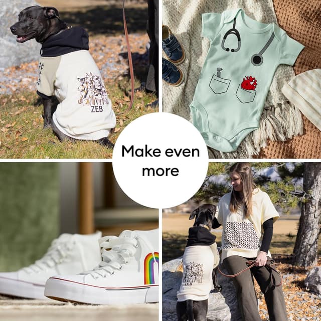 Thumbnail 4 de Cricut Textil-Flexfolie 10 Blatt 30,5×30,5 cm