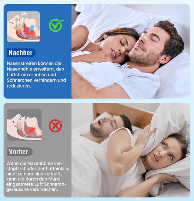 Detalle 2 de AIZEO Nasenpflaster Schnarchen 50 Stück