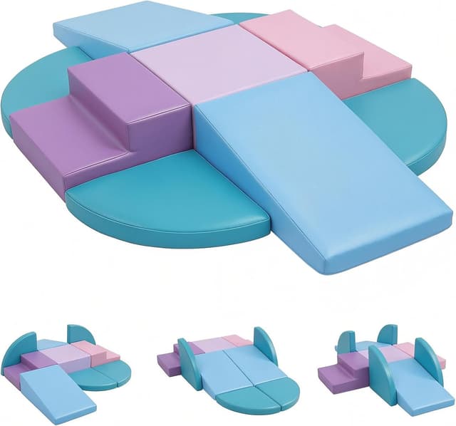 Thumbnail 6 de TODIBY 9-Piece Climbing Foam Blocks for Baby Play