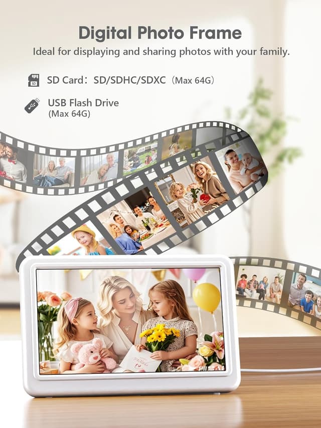 Thumbnail 6 de ROCAM Réveil numérique 7 pouces