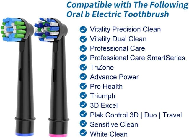 Thumbnail 6 de Toothbrush Heads Compatible with Oral B, 8pcs