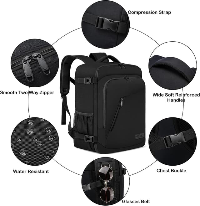 Thumbnail 4 de WENIG Ryanair Handgepäck 40x30x20 Rucksack 24L