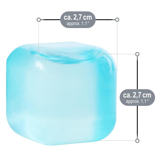 Thumbnail 5 de com-four 120x wiederverwendbare Eiswürfel