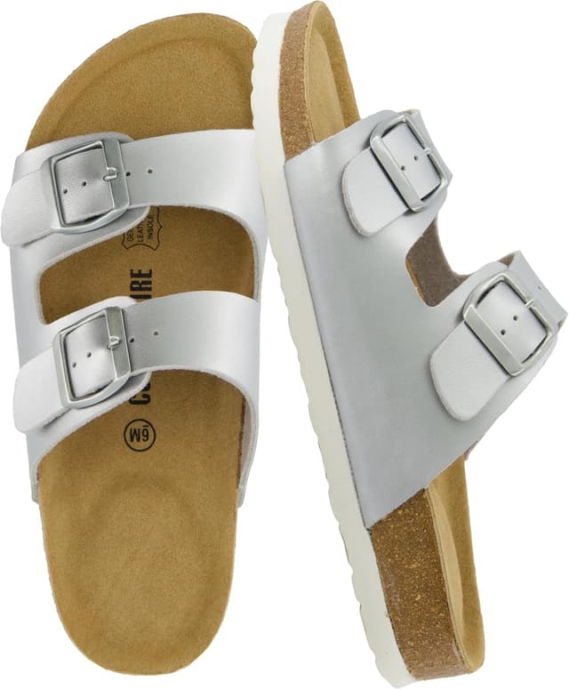 Detalle de CUSHIONAIRE Lane Cork Footbed Sandals 1.25