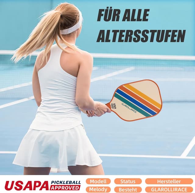 Thumbnail 4 de Glarollirace juego de 2 palas de pickleball